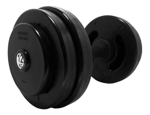 Dumbbell Injetado 12 Kg Cor Preto