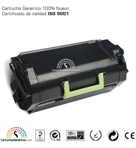 Toner Compatible Lexmark 624h, Mx811dpe, Mx812dfe, Mx810dfe