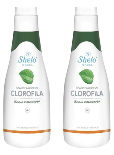 2 Pack Clorofila Líquida Concentrada Shelo