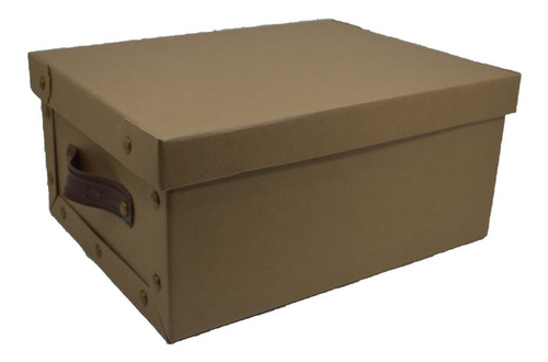 Imagen 5 de 10 de Caja Baulera Kraft Organizadora Chica 32x23x18cm