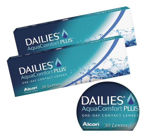 Lente Contato 1 Day Dailies Aqua Comfort 30 Lentes 02 Caixas