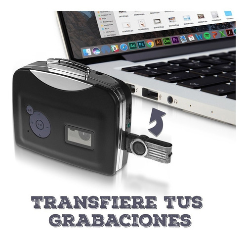 !reproductor Convertidor De Cassettes A Mp3 Hd Audio Digital