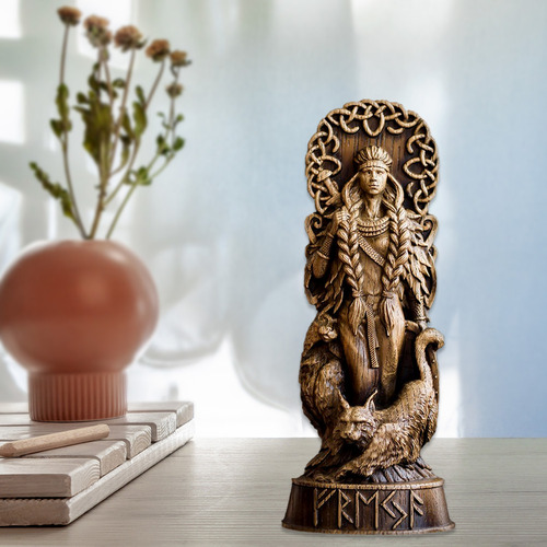 Escultura De Dios Griego De Resina, Estatua De Thor Loki Odi