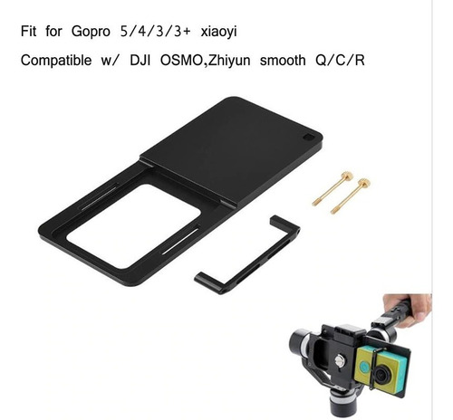Imagen 1 de 9 de Adaptador Go Pro Para Todos Gimbal Universal Camara Dji Osmo