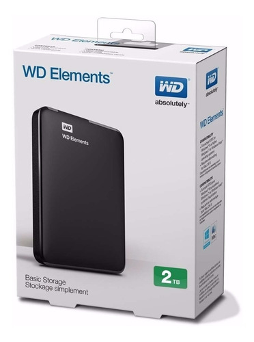 Disco Duro Externo Western Digital Elements Portable 2tb