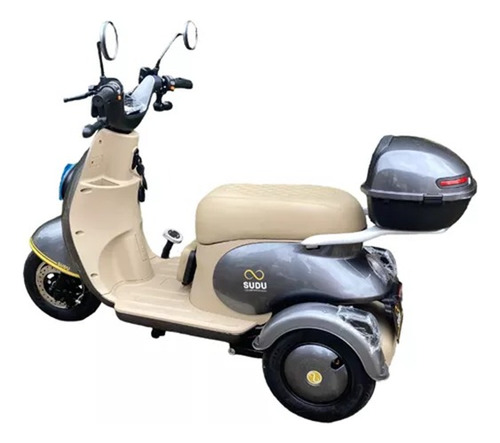 Triciclo Elétrico Sudu 800w 60v 20ah C/ Lithium P/ 3 Pessoas