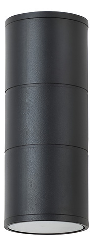Pack Aplique Porta Gu10*2 Gris / Negro Ip54 + Ampolletas