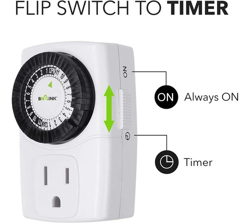 Timer Temporizador 125v 15a 1/2hp 24hrs-30min