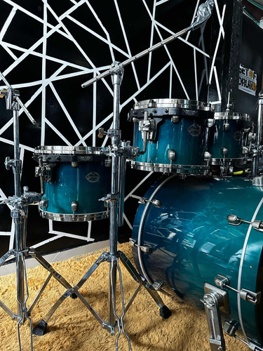 Bateria Tama Starclassic Maple Marine Blue Fade Japam