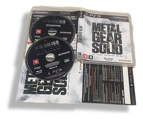 Metal Gear Solid Legacy C/ Vr Mission Ps3 Envio Ja!