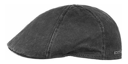 Gorra Plana Stetson Level De Algodón Desgastado Con Pico De