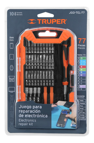 Imagen 4 de 6 de Juego Reparación Celular Y Electrónicos 77pz Truper