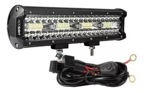 Barra Led 12 Pulgadas Novsight, 24000lm, 240w, Con Cableado