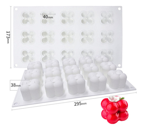 L 2xmolde De Vela Mini Cubo De Burbujas Para Artesanías De