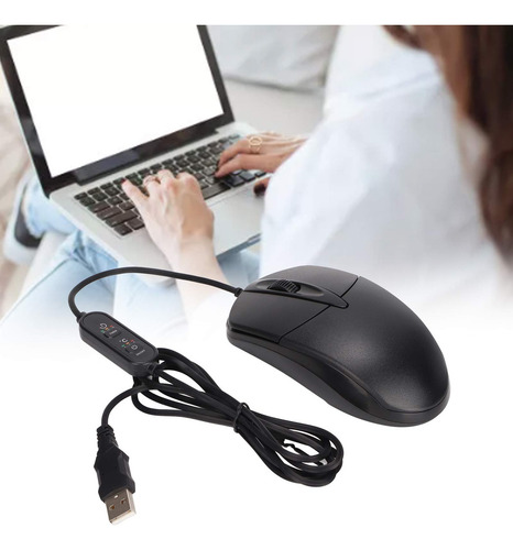 Aquecedor De Mouse Aquecido De 3 Níveis Ajustável Preto Ergo