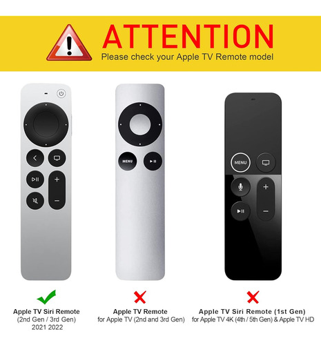 Funda Protectora 2 En 1 Para Control Tv Siri Remote Silicona Azul