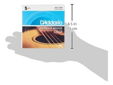 Cuerdas De Guitarra D'addario - Guitarra Acústica, Ligera, 1