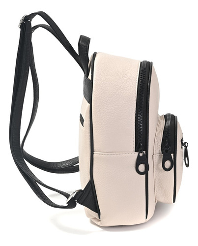 Mochila Mini Pink Skora Cierres Urbana Clasica 28x20x11 Cm Diseño De La Tela 33874