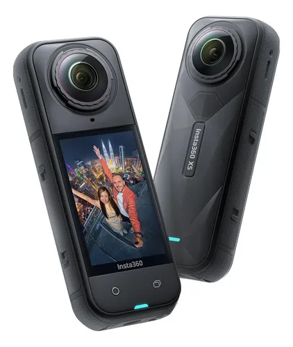 Insta360 X5 - Cámara De Acción Impermeable 8k De 360° Color Negro