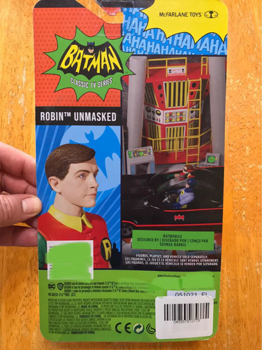 Batman Classic Tv Mcfarlane Robin Unmasked Platinum