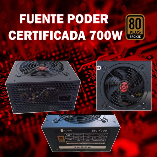 Fuente De Poder Certificada 700w Importada