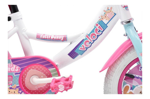 Bicicleta Veloci Tutti Bunny R12 Blanco Infantil