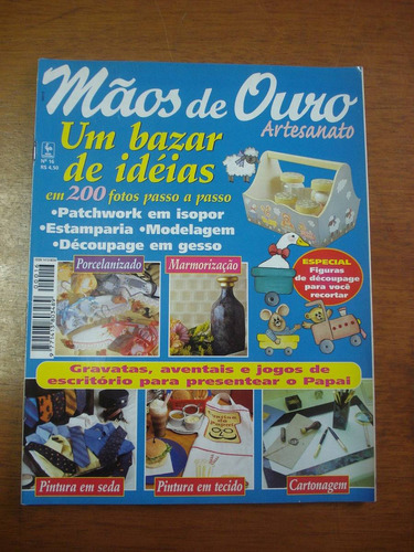 Revista Mãos De Ouro Artesanato Nº16 Um Bazar De Idéias 189a