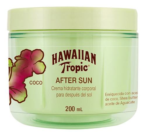 Crema After Sun Hawaiian Tropic Coco 200ml Hidratante Corpor