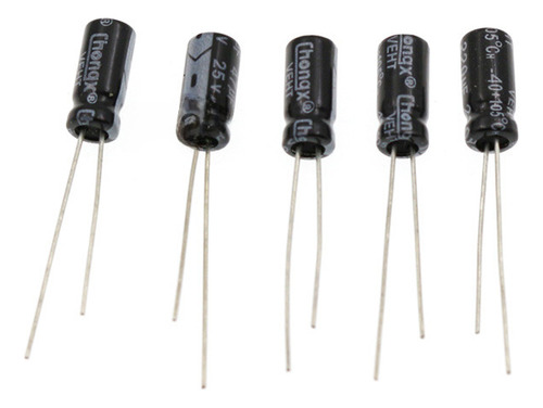 Kit Condensadores 1uf 50v-220uf 10v, 200 Unids En Caja