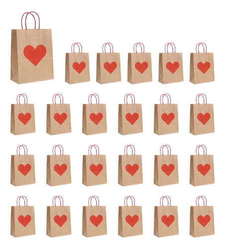 Bolsas De Regalo Para El Día De San Valentín, 24 Unidades, B