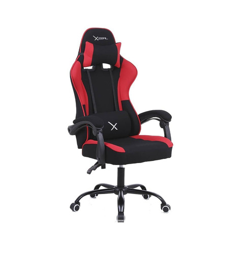 Imagen 2 de 2 de Silla de escritorio Xzeal XZ10 gamer ergonómica negra y roja