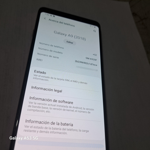 Samsung Galaxy A9 128 Gb Rosa Chicle 6 Gb Ram Liberado Excelente Estado Sin Golpes O Caidas (Usado)