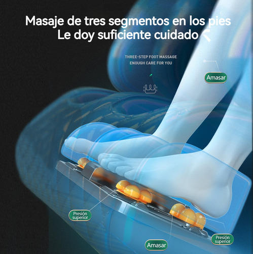 Sillón De Masaje Inteligente Multifuncional Para Doméstico Negro