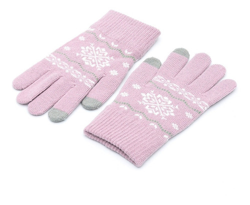 Guantes De Mujer Tejidos Con Dedos Touch Dama Dorya 304-e