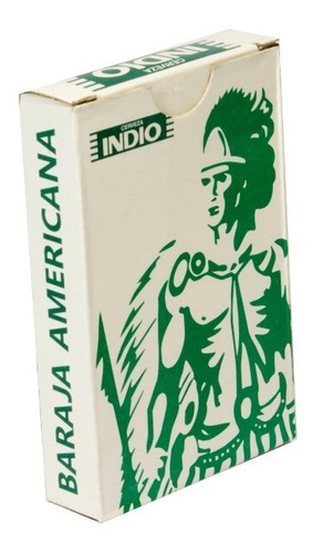 Baraja Poker Cerveza Indio. Caja Cartón Impresa