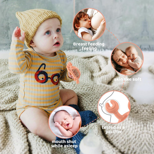 Mordedor De Silicona Para Bebés, Silicona Alivia Las Encías
