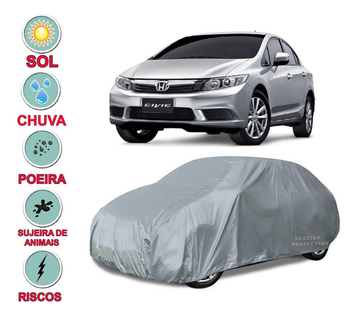 Capa Honda Civic Impermeável Proteção Total Bezzter