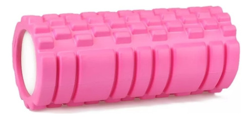 Rodillo Rolo Yoga Pilates Gym 33 Cm Rollo Eva Masajes Color Rosa