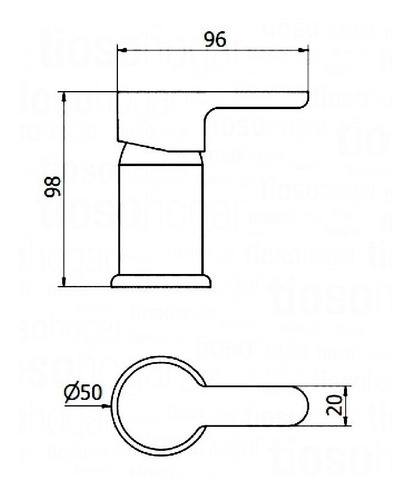 Imagen 6 de 7 de Griferia Baño Bidet Piazza Yvon Ceramico Emblem Monocomando