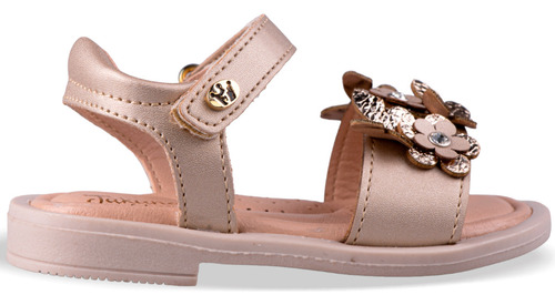 Sandalias Casuales Niña Suela Ligera Media Color Dorado