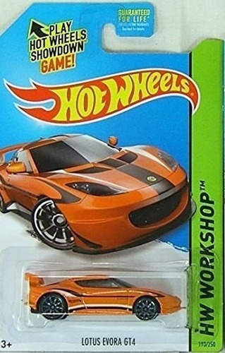 2014 hot Wheels, Lotus Evora Gt4 (naranja)