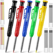 Comprar 5 Lapices Mecanicos Carpintero 30 Minas 2,8 Mm 3 Colores