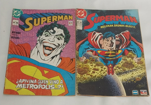 Antiguas Historietas Cómic X 2 Superman (Usado)