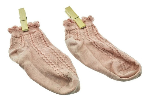 Pinzas Para Colgar Ropa Tendedero Bambu Ecologicas 60 Piezas