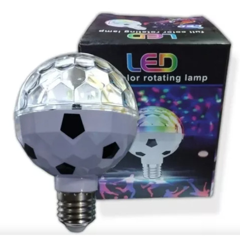 Foco Fiesta Led Giratorio Doble Luz Colores Rgb Ampolleta