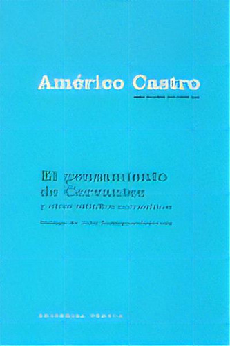 El Pensamiento De Cervantes Y Otros Estudios Cervantinos, De Castro, Américo. Editorial Trotta, S.a., Tapa Blanda En Español