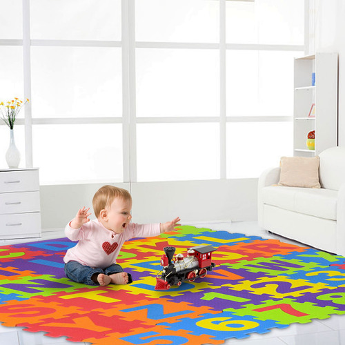 Alfombrilla De Espuma Para Bebés, 36 Piezas, 6,1 X 6,1 Pulga