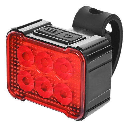 Luz De Bicicleta Luz Trasera 6 Cuentas De Lámpara Luz Roja
