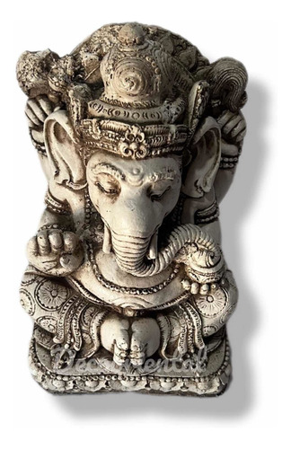 Ganesha Sentada Apta Exterior Resina 