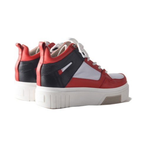 Imagen 3 de 10 de Zapatillas Urbanas Mujer Cuero Cordones- Mike - Ferraro